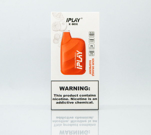 iPlay X-Box 4000 Sour Orange Raspberry (Кислий апельсин з малиною) Одноразовий POD