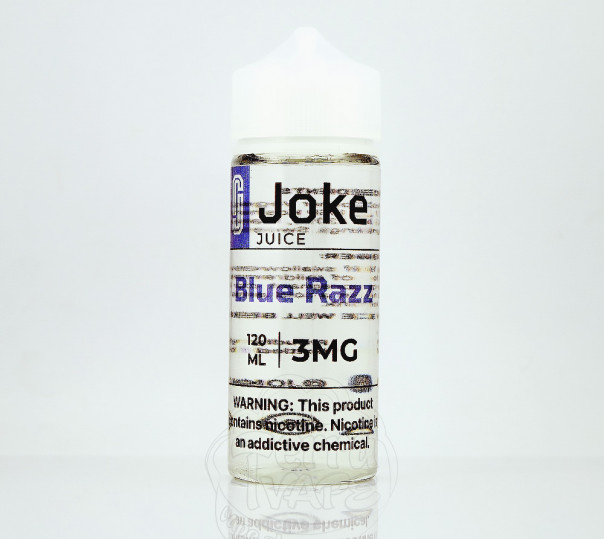 Рідина Joke Organic Blue Razz 120ml 3mg на органічному нікотині зі смаком блакитної малини