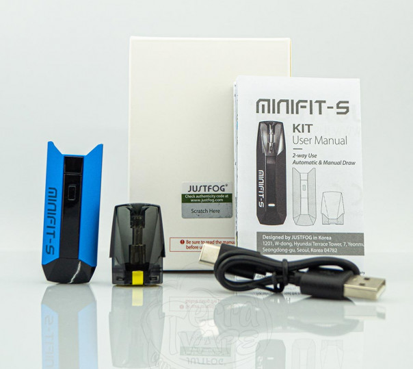 Justfog Minifit S Pod Kit 420mAh Многоразовая POD система