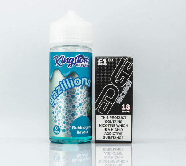 Жидкость Kingston E-Liquids Organic Gazillions Bubblegum 100ml 0mg без никотина со вкусом фруктовой жвачки