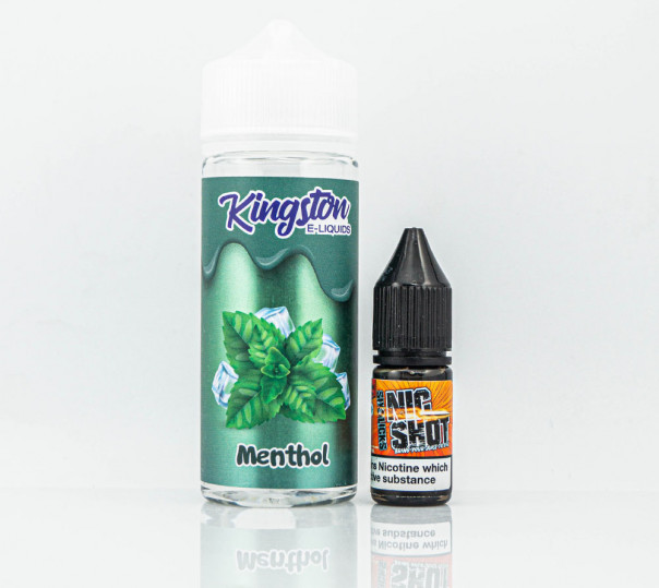 Рідина Kingston E-Liquids Organic Menthol 110ml 1.5mg на органічному нікотині зі смаком ментолу