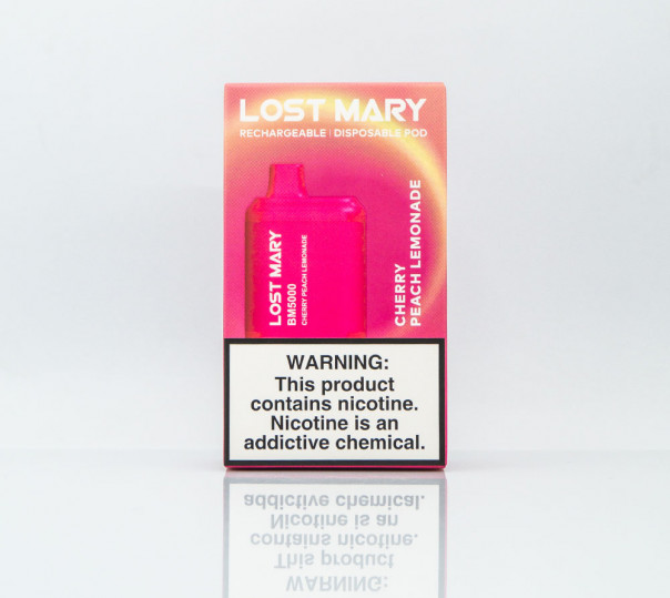 Lost Mary BM5000 Cherry Peach Lemonade (Вишнево-персиковый лимонад) Одноразовый POD