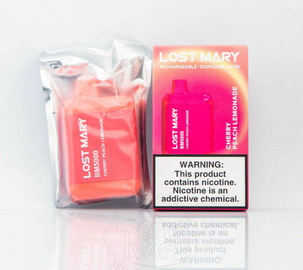 Lost Mary BM5000 Cherry Peach Lemonade (Вишнево-персиковый лимонад) Одноразовый POD