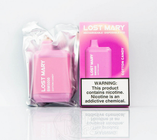 Lost Mary BM5000 Cotton Candy (Солодка вата) Одноразовий POD