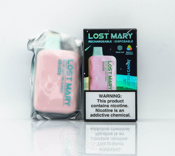 Lost Mary OS4000 Blue Cotton Candy (Сладкая вата) Одноразовый POD