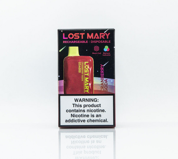 Lost Mary OS4000 Cranberry Soda (Клюквенная содовая) Одноразовый POD