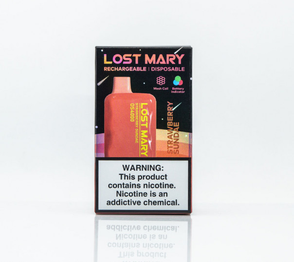 Lost Mary OS4000 Strawberry Sundae (Полуничне морозиво) Одноразовий POD