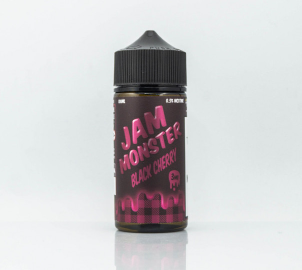 Рідина Jam Monster Organic Black Cherry 100ml 3mg на органічному нікотині зі смаком джему з черешні