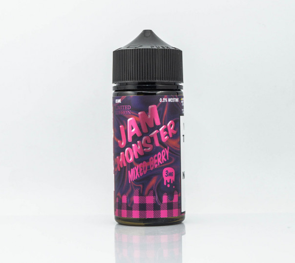 Жидкость Jam Monster Organic Mixed Berry 100ml 3mg на органическом никотине со вкусом ягодного джема