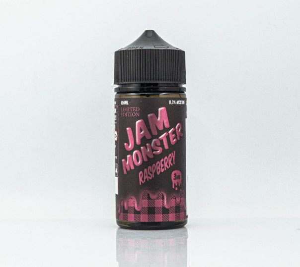 Жидкость Jam Monster Organic Raspberry 100ml 3mg на органическом никотине со вкусом малинового джема