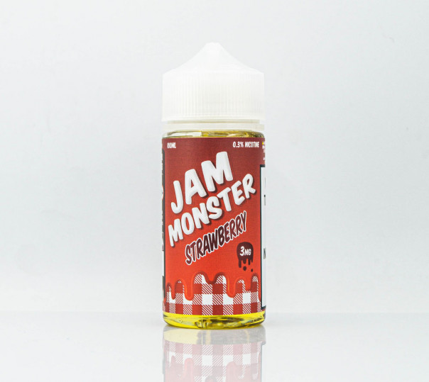 Жидкость Jam Monster Organic Strawberry 100ml 3mg на органическом никотине со вкусом клубничного джема