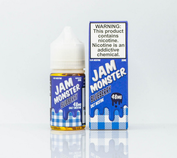 Жидкость Jam Monster Salt Blueberry 30ml 48mg на солевом никотине со вкусом черничного джема