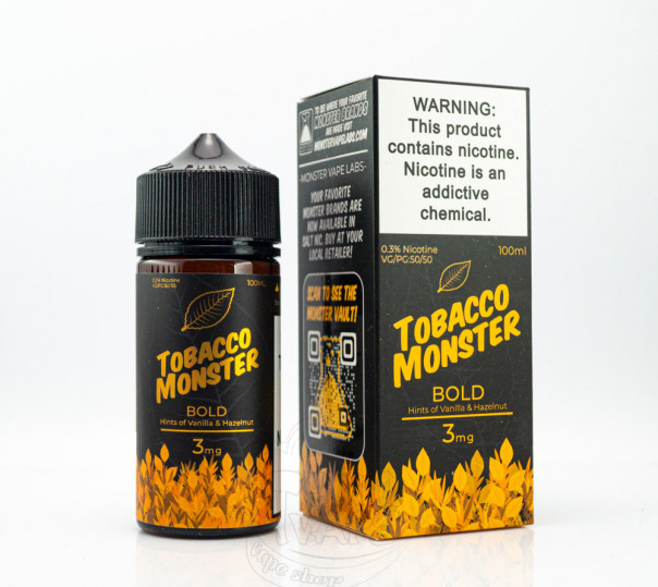 Жидкость Tobacco Monster Organic Bold 100ml 6mg на органическом никотине
