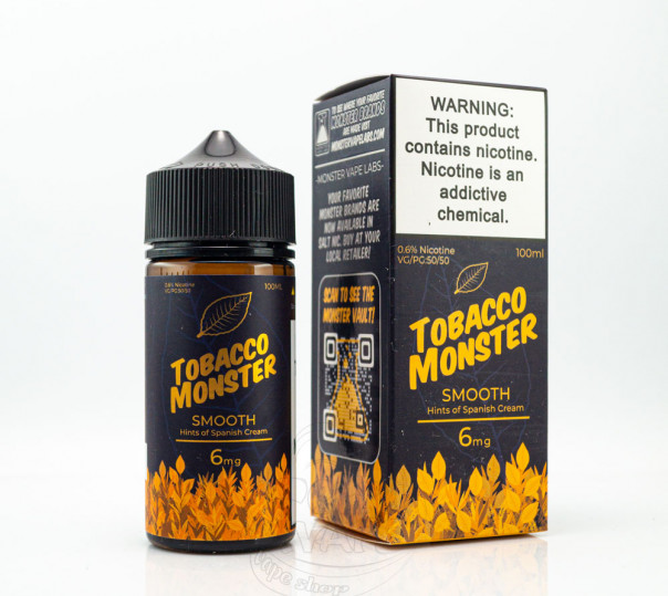 Жидкость Tobacco Monster Organic Smooth 100ml 6mg на органическом никотине