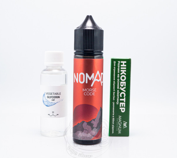 Жидкость Nomad Organic Morse Code 60ml 6mg на органическом никотине со вкусом ягод и эвкалипта (набор)