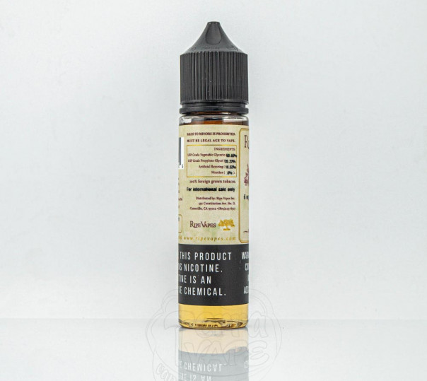 Жидкость Ripe Vapes Organic VCT 60ml 3mg на органическом никотине со вкусом табачки с кремом и ванилью