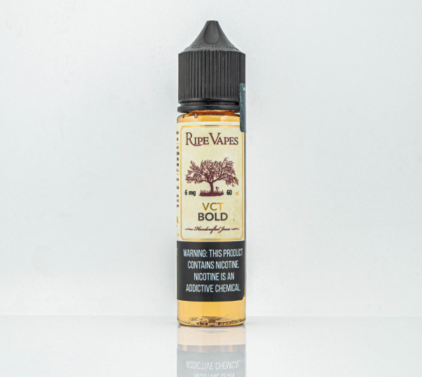 Рідина Ripe Vapes Organic VCT Bold 60ml 3mg на органічному нікотині зі смаком міцного тютюну з кремом та ваніллю