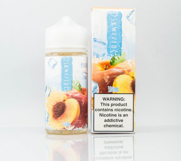 Жидкость Skwezed Organic Peach Ice 100ml 3mg на органическом никотине со вкусом персика с холодком