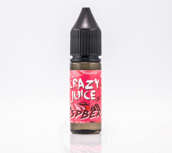 Рідина Crazy Juice Salt Raspberry 15ml 30mg на сольовому нікотині зі смаком малини