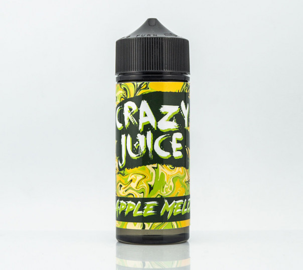 Жидкость Crazy Juice Organic Apple Melon 120ml 0mg без никотина со вкусом яблока и дыни