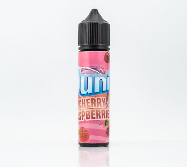 Рідина Juni Organic Cherry Raspberry 60ml 0mg без нікотину зі смаком вишні та малини