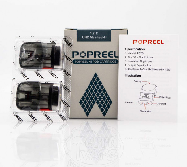 Картридж для многоразовой POD системы Uwell Popreel N1, Yearn Neat 2 Pod Kit 2ml