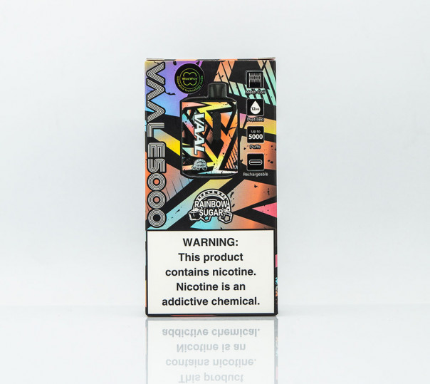 VAAL E5000 Rainbow Sugar (Контфетки Skittles) Одноразовый POD