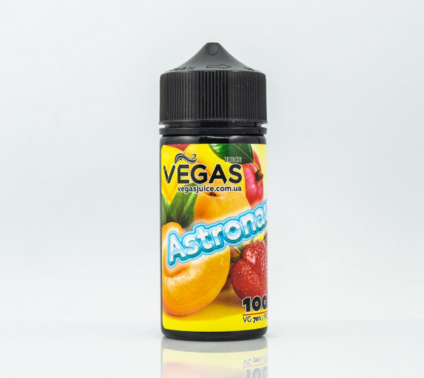 Жидкость Vegas Max Organic Astronaut 100ml 0mg без никотина со вкусом абрикоса, манго и клубники