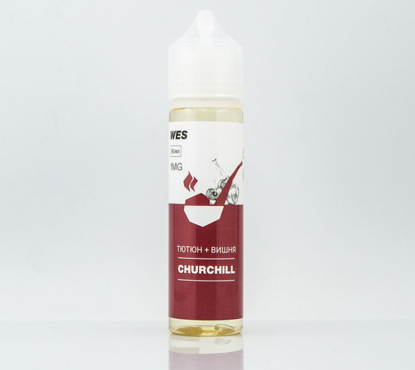 Жидкость WES The First Organic #3 Churchill 60ml 1mg на органическом никотине со вкусом табачки с вишней