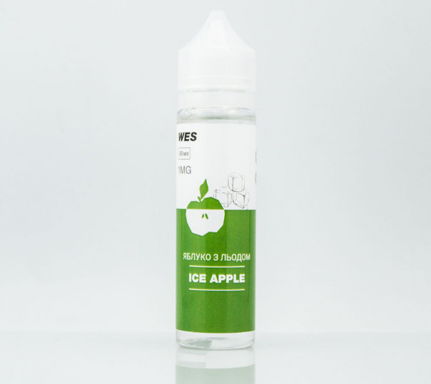 Жидкость WES The First Organic #8 Ice Apple 60ml 3mg на органическом никотине со вкусом яблока с холодком