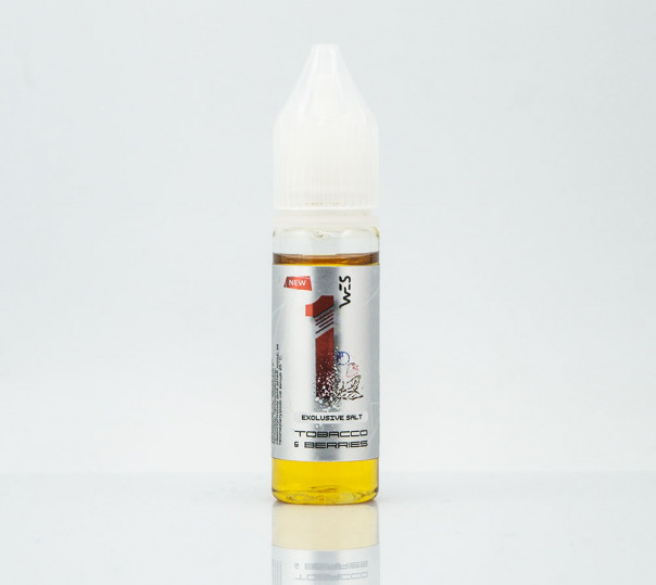 Рідина WES Silver Salt #1 Tobacco&Berries 15ml 50mg на сольовому нікотині зі смаком тютюну з ягодами