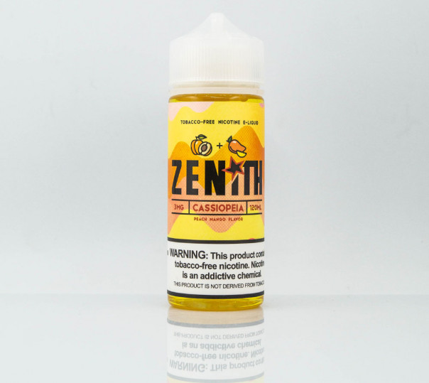 Жидкость Zenith Organic Cassiopeia 120ml 3mg на органическом никотине со вкусом манго и персика