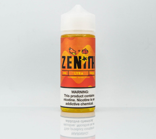 Жидкость Zenith Organic Lyra 120ml 3mg на органическом никотине со вкусом манго и клубники