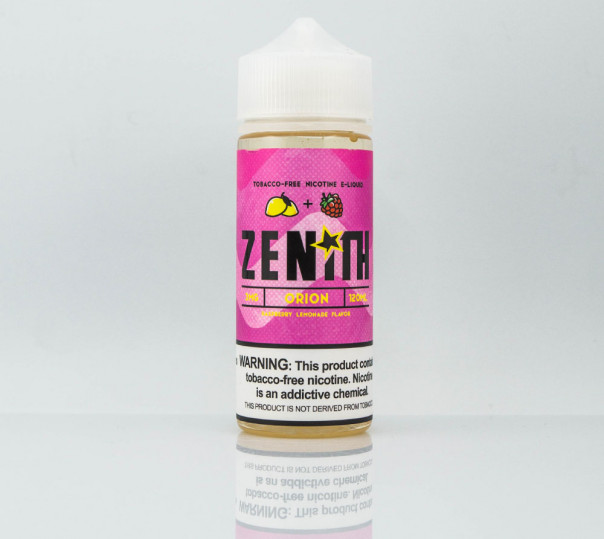 Жидкость Zenith Organic Orion 120ml 3mg на органическом никотине со вкусом малинового лимонада