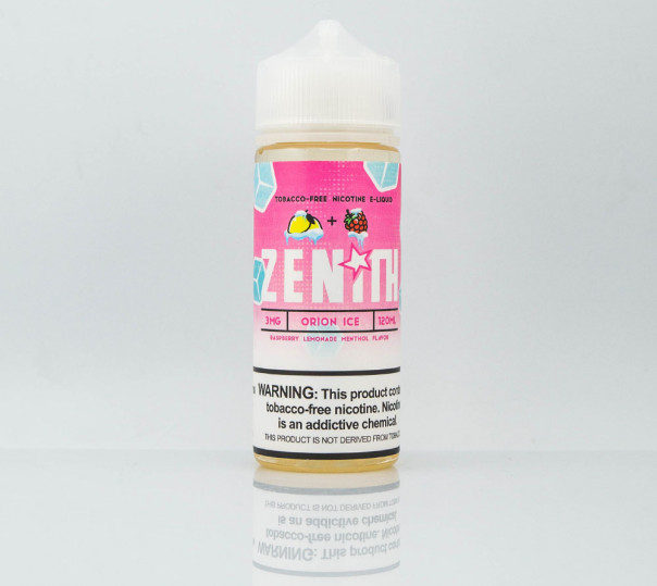 Жидкость Zenith Organic Orion Ice 120ml 3mg на органическом никотине со вкусом малинового лимонада со льдом