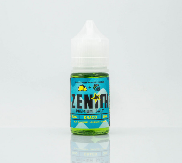 Жидкость Zenith Salt Draco 30ml 50mg на солевом никотине со вкусом голубой малины