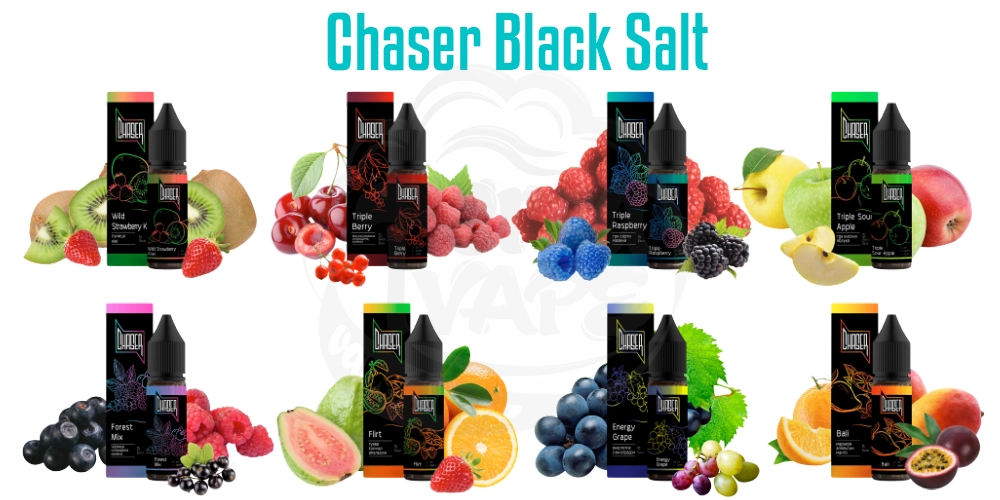 Жидкости на солевом никотине Chaser Black Salt для pod-систем
